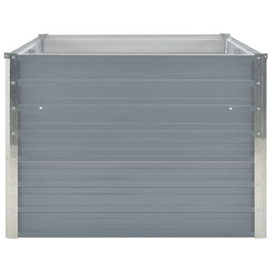 Fioriera 160 x 80 x 45 cm acciaio zincato grigio 02_0000793