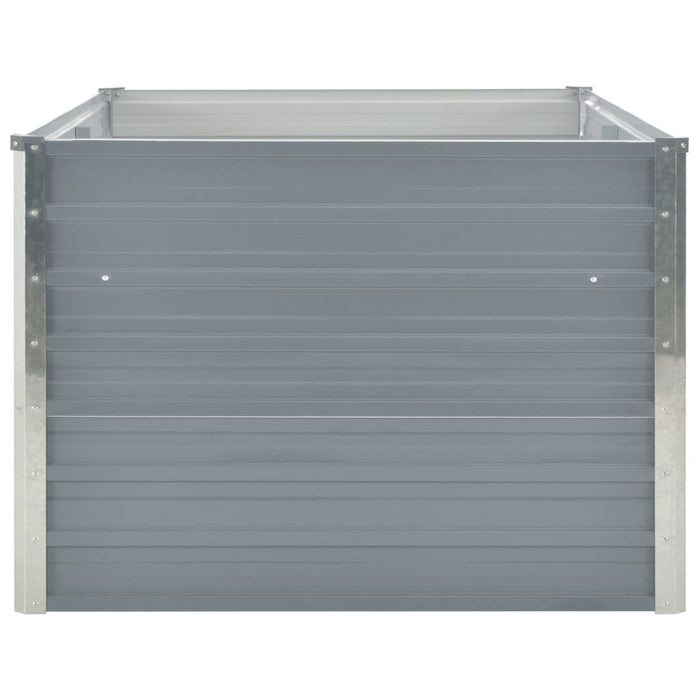 Fioriera 160 x 80 x 45 cm acciaio zincato grigio 02_0000793