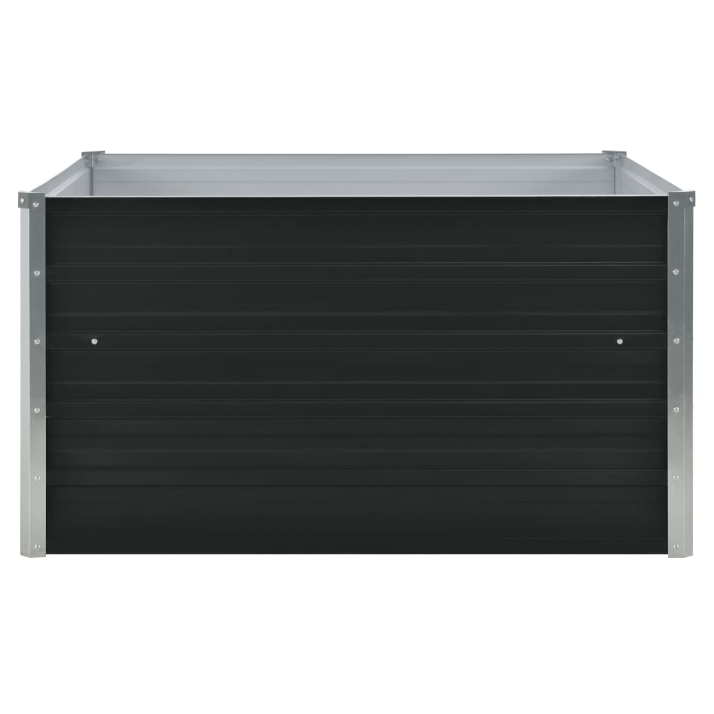 Fioriera 100 x 100 x 45 cm acciaio zincato antracite 02_0000783