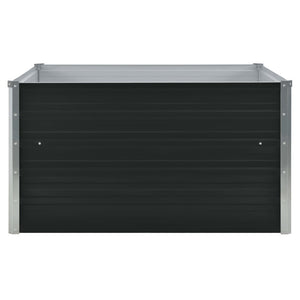 Fioriera 100 x 100 x 45 cm acciaio zincato antracite 02_0000783