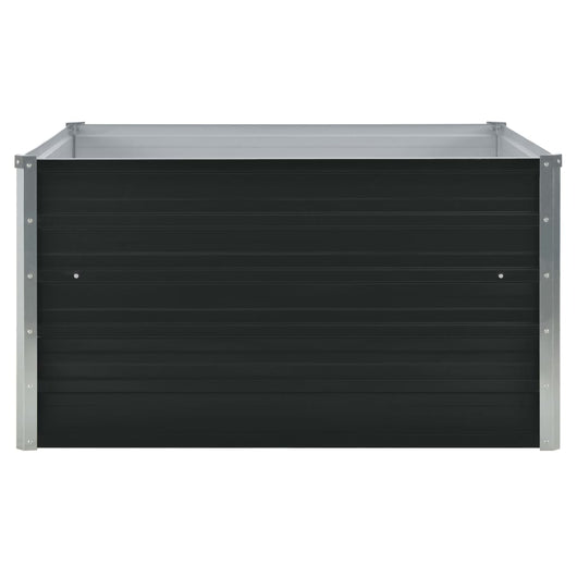 Fioriera 100 x 100 x 45 cm acciaio zincato antracite 02_0000783