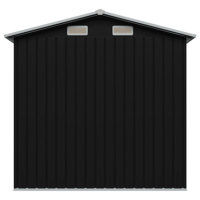 Capanno Attrezzi da Giardino Antracite Acciaio 204x132x186 cm 47028