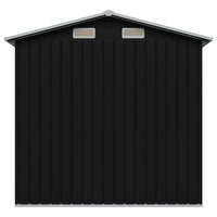 Casetta da giardino casetta per capanni casetta per ripostigli casetta per esterni casetta per attrezzi robusto acciaio 204 x 132 x 186 cm antracite 02_0022383