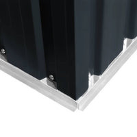 Capanno Attrezzi da Giardino Antracite Acciaio 204x132x186 cm 47028