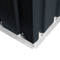 Capanno Attrezzi da Giardino-Ripostiglio da giardino Antracite Acciaio 204x132x186 cm