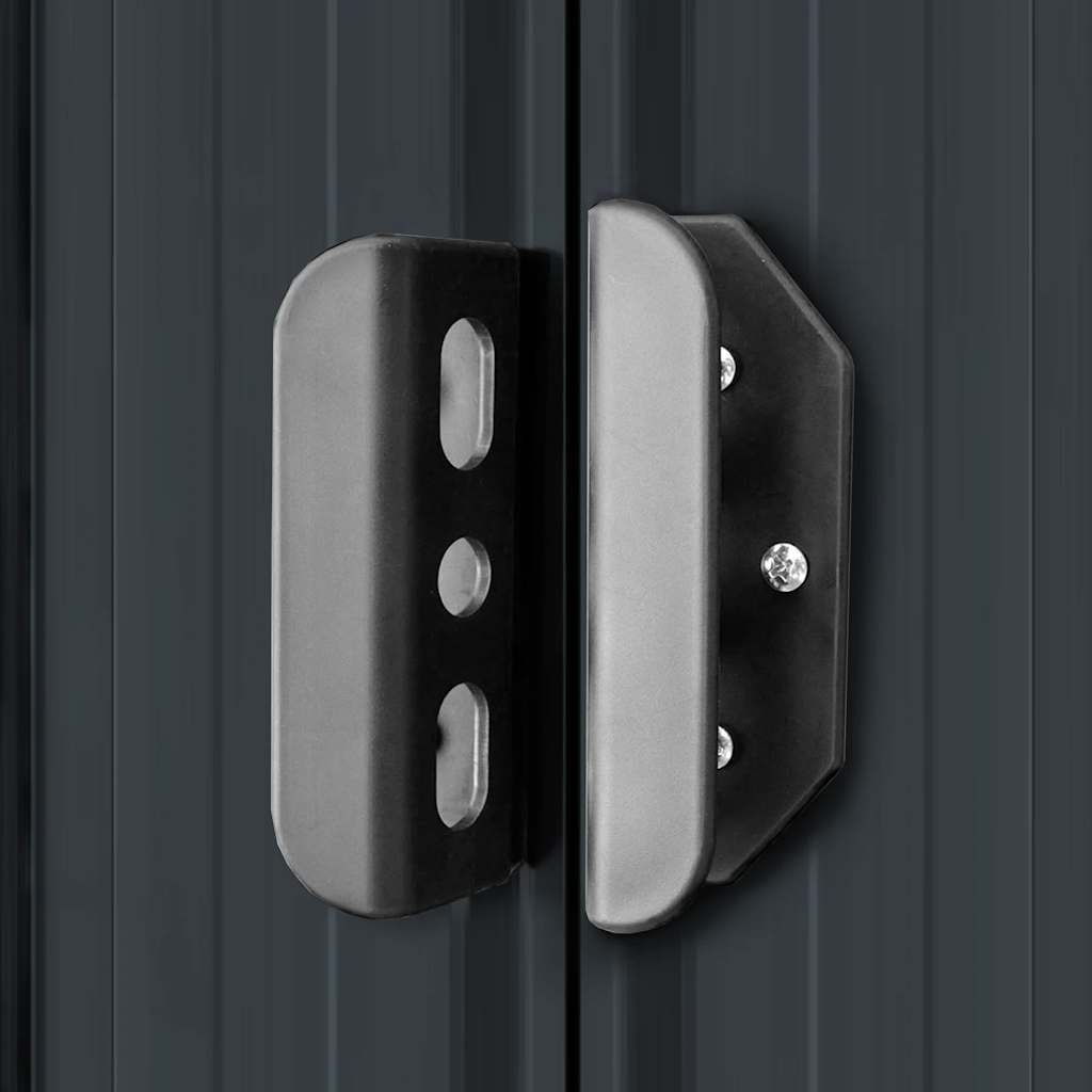 Capanno Attrezzi da Giardino Antracite Acciaio 204x132x186 cm 47028