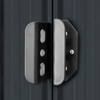 Capanno Attrezzi da Giardino Antracite Acciaio 204x132x186 cm 47028