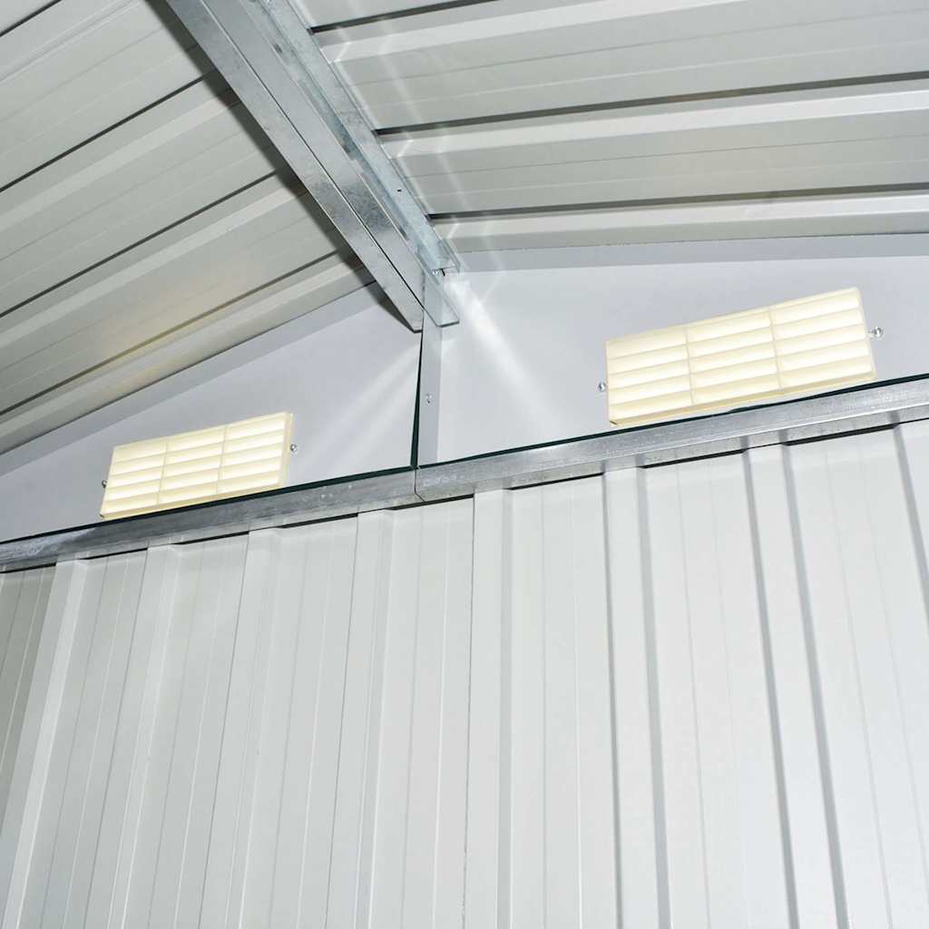 Capanno Attrezzi da Giardino Antracite Acciaio 204x132x186 cm 47028