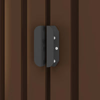 Capanno Attrezzi da Giardino Marrone 204x132x186 cm in Acciaio 47029