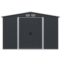 Capanno per Attrezzi Antracite in Acciaio 257x205x178 cm  cod mxl 52041