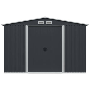 Capanno per Attrezzi Antracite in Acciaio 257x205x178 cm  cod mxl 52041