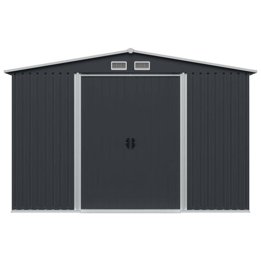 Capanno per Attrezzi Antracite in Acciaio 257x205x178 cm  cod mxl 52041