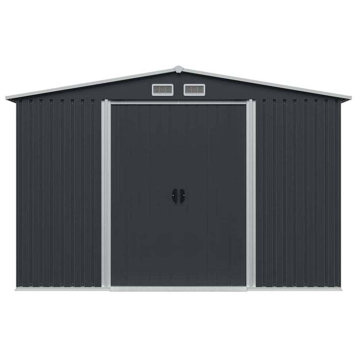 Capanno per Attrezzi Antracite in Acciaio 257x205x178 cm  cod mxl 52041