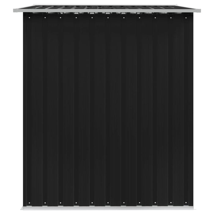 Casetta da giardino casetta per capanni casetta per ripostigli casetta per esterni casetta per attrezzi robusto acciaio 257 x 205 x 178 cm antracite 02_0022384