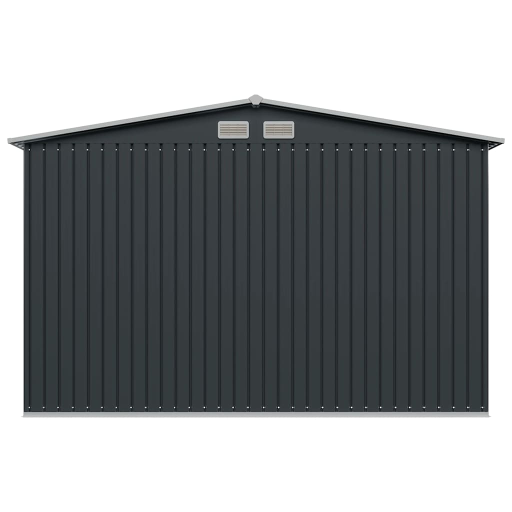 Capanno per Attrezzi Antracite in Acciaio 257x205x178 cm  cod mxl 52041