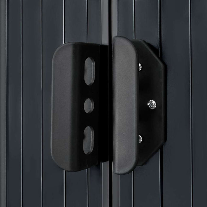 Capanno per Attrezzi Antracite in Acciaio 257x205x178 cm  cod mxl 52041