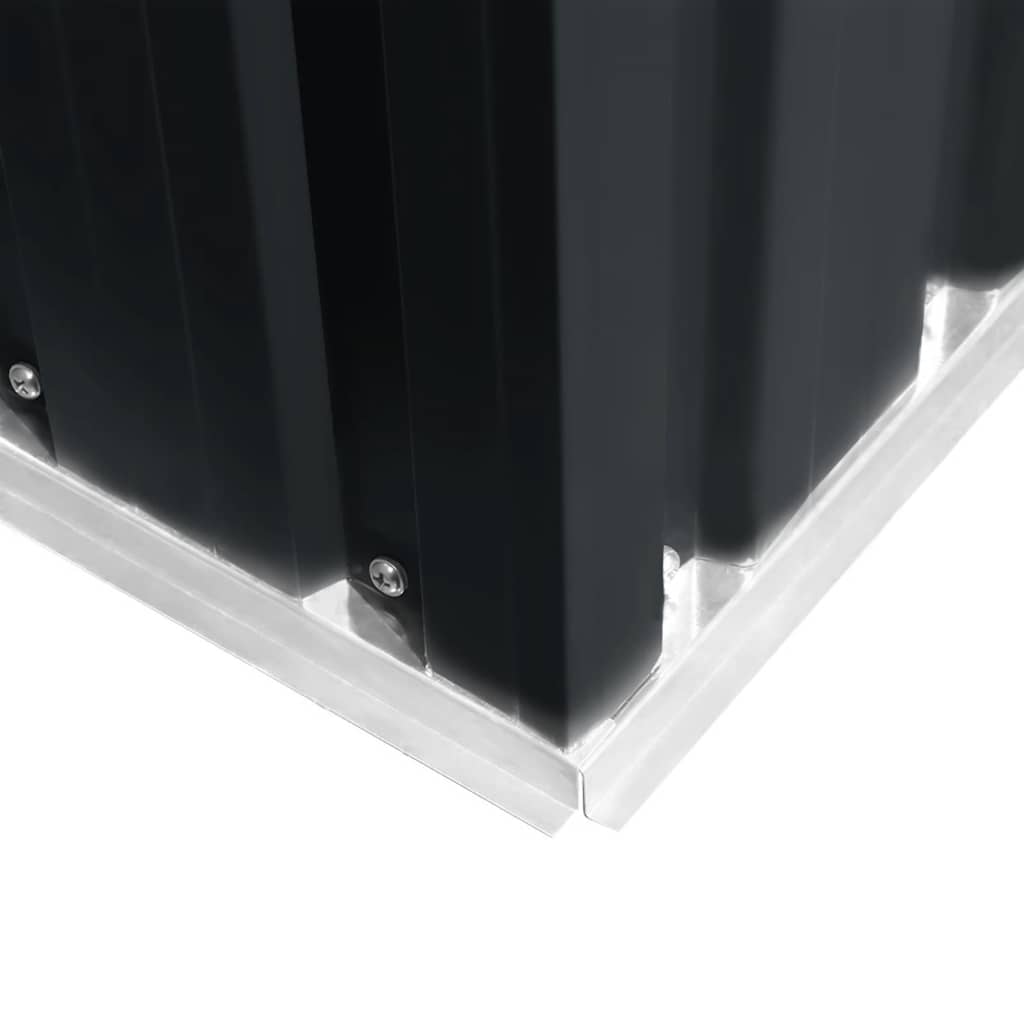 Capanno per Attrezzi Antracite in Acciaio 257x205x178 cm 47030