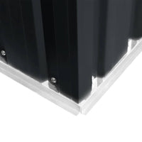 Capanno per Attrezzi Antracite in Acciaio 257x205x178 cm 47030