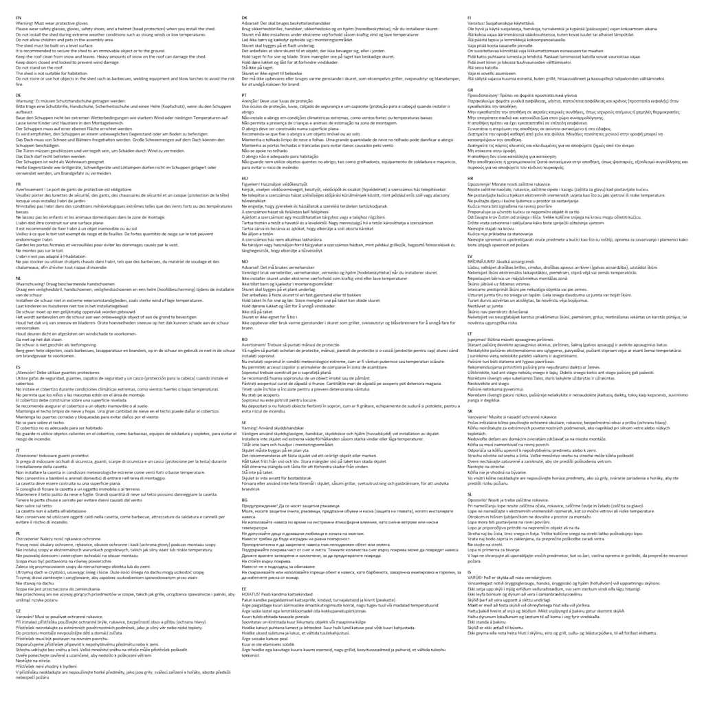 Capanno da Giardino Grigio 257x779x181 cm in Acciaio Zincato 47033