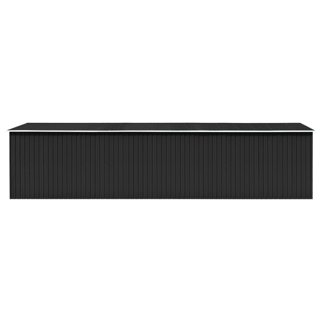 Capanno da Giardino Antracite 257x779x181cm in Acciaio Zincato cod mxl 65826