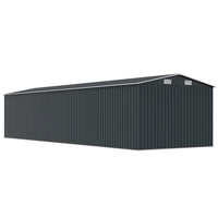 Capanno da Giardino Antracite 257x779x181cm in Acciaio Zincato 47034