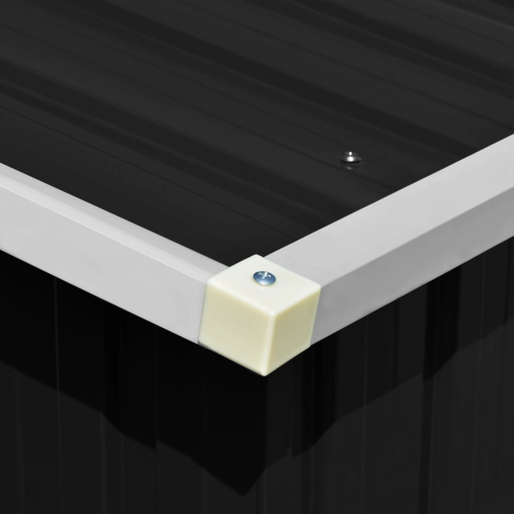 Capanno da Giardino Antracite 257x779x181cm in Acciaio Zincato cod mxl 65826