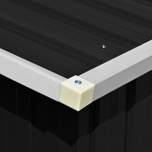 Capanno da Giardino Antracite 257x779x181cm in Acciaio Zincato cod mxl 65826