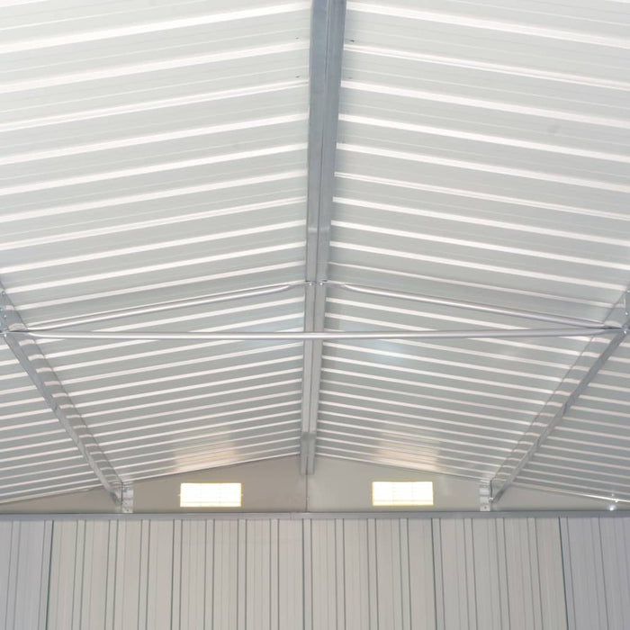 Capanno da Giardino Marrone 257x779x181cm in Acciaio Zincato 47035