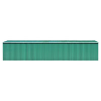 Capanno da Giardino Verde 257x990x181cm in Acciaio Zincato 47036