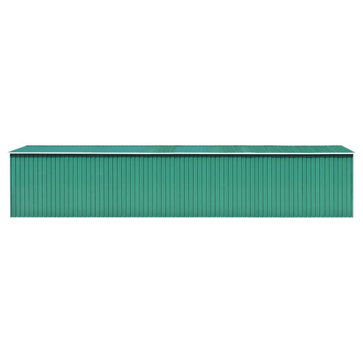 Capanno da Giardino Verde 257x990x181cm in Acciaio Zincato 47036