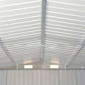 Capanno da Giardino Verde 257x990x181cm in Acciaio Zincato 47036