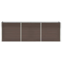 Letto Rialzato in Acciaio Zincato 240x40x77 cm Marrone