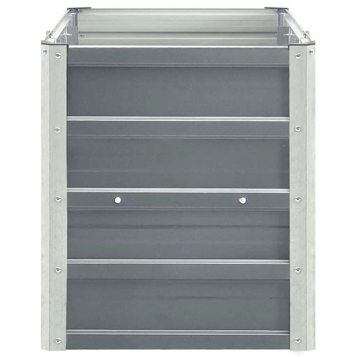 Letto Rialzato in Acciaio Zincato 240x40x45 cm Grigio 47044