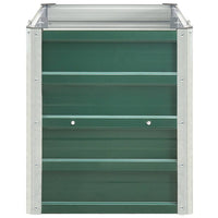 Fioriera rialzata piante fiori giardino giardino acciaio zincato 240 x 40 x 45 cm verde 02_0001098