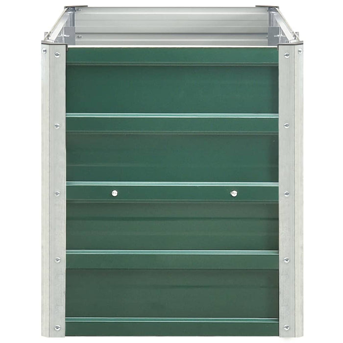 Fioriera rialzata piante fiori giardino giardino acciaio zincato 240 x 40 x 45 cm verde 02_0001098