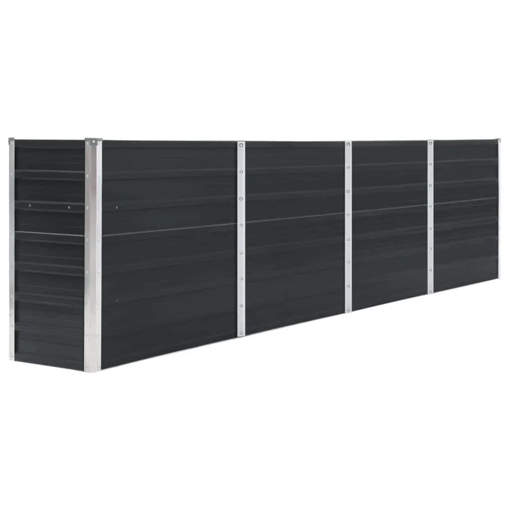 Letto di Coltura Rialzato 320x40x77cm Acciaio Zincato Antracite