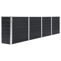 Letto di Coltura Rialzato 320x40x77cm Acciaio Zincato Antracite