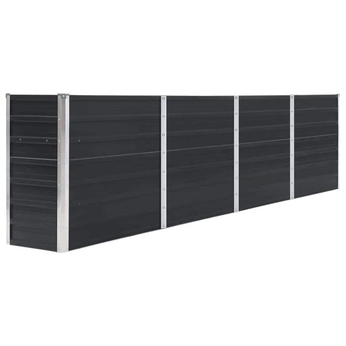 Letto di Coltura Rialzato 320x40x77cm Acciaio Zincato Antracite