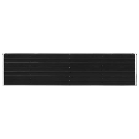 Fioriera 320 x 40 x 77 cm acciaio zincato antracite 02_0000800