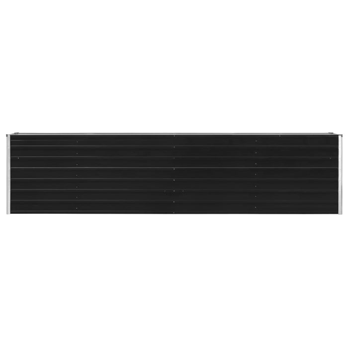 Fioriera 320 x 40 x 77 cm acciaio zincato antracite 02_0000800