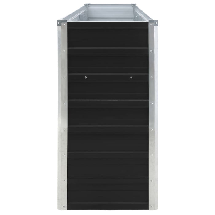 Fioriera 320 x 40 x 77 cm acciaio zincato antracite 02_0000800