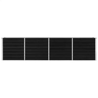 Letto di Coltura Rialzato 320x40x77cm Acciaio Zincato Antracite