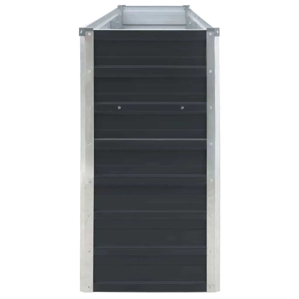 Letto di Coltura Rialzato 320x40x77cm Acciaio Zincato Antracite