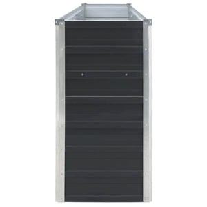 Letto di Coltura Rialzato 320x40x77cm Acciaio Zincato Antracite