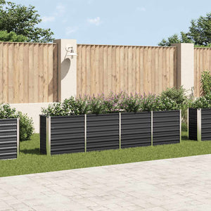 Letto di Coltura Rialzato 320x40x77cm Acciaio Zincato Antracite