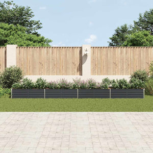 Letto Rialzato in Acciaio Zincato 600x80x45 cm Antracite 47075