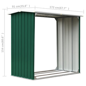 Capannone in Acciaio Zincato 172x91x154 cm Verde 47080