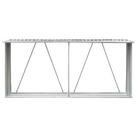 Capannone da Giardino in Acciaio Zincato 330x84x152cm Verde 47083