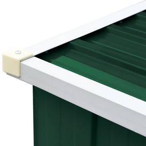 Capannone da Giardino in Acciaio Zincato 330x84x152cm Verde 47083