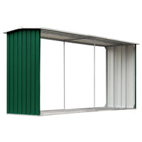 Capannone da Giardino in Acciaio Zincato 330x92x153cm Verde cod mxl 65591
